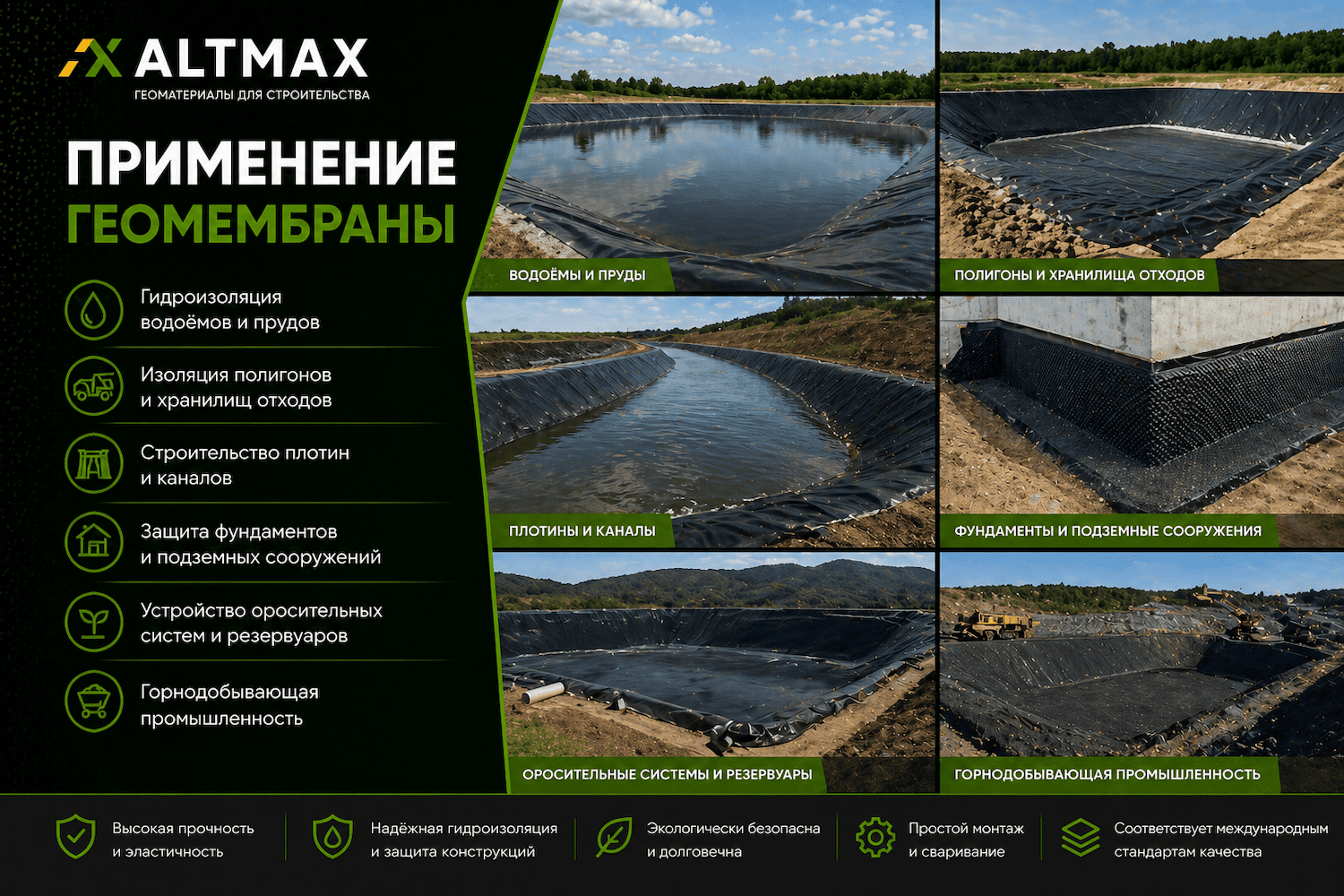 Геомембрана купить Киев